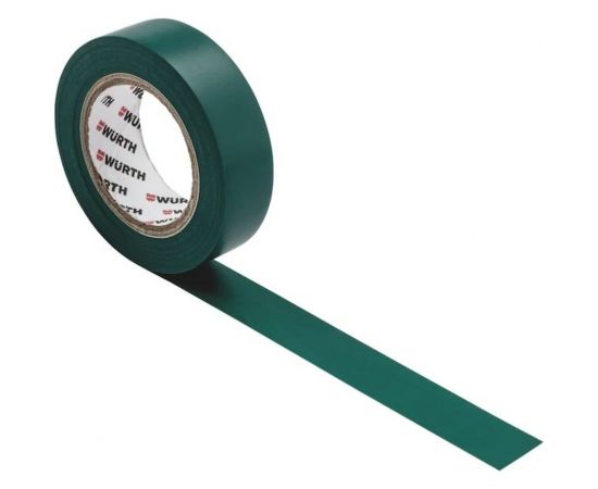 Изолента Wurth VDE зелёная 15мм х 10м 09851092 061 10 