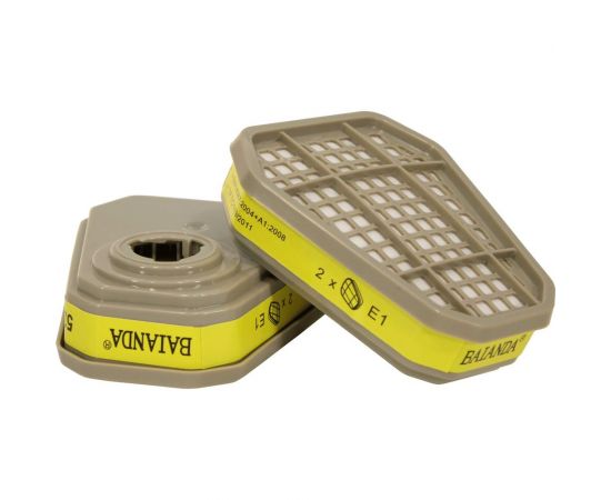 Фильтр для защиты от диоксида серы и других кислых газов и паров, E1 BAIANDA 2 шт 5311 