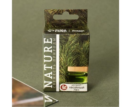 Подвесной ароматизатор в бутылочке LUAZON, размер XXL, Хвойный лес 6861136 