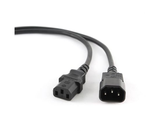 Сетевой кабель Wize CAC6-C13-C14-3M 3 м, C13-С14, 6 А, черный, пакет 121659 