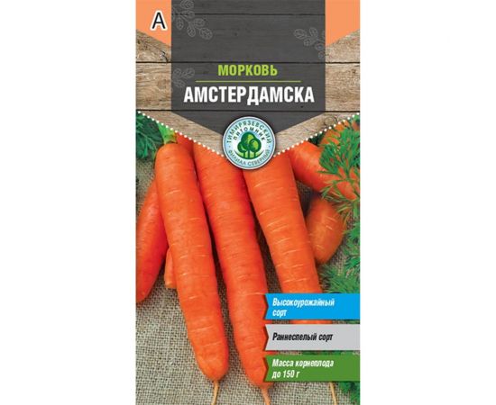 Семена Тимирязевский питомник морковь Амстердамска ранняя 2 г 4607189275418 