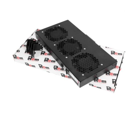 Вентиляторный модуль ЦМО Rem R-FAN, 230V, 1U, вентиляторов: 3, 129 дБ, чёрный R-FAN-3K-1U-9005 – изображение 2