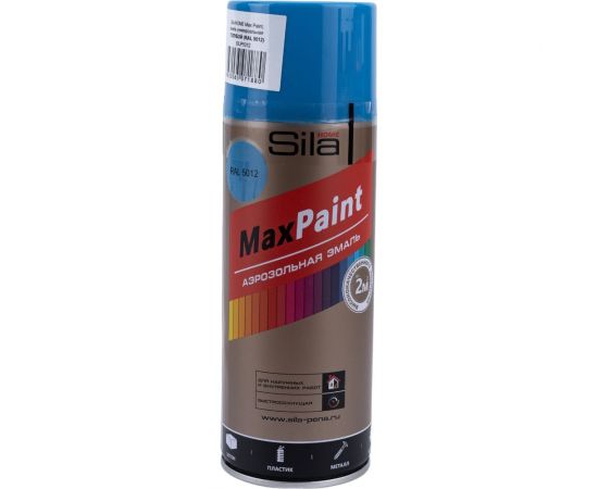 Универсальная аэрозольная эмаль Sila home max paint голубой ral 5012, 520 мл 00-00004729 SILP5012 – изображение 2