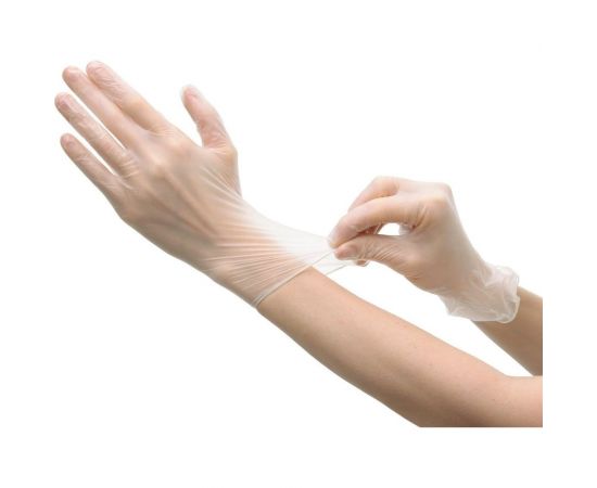 Виниловые неопудренные перчатки Optiline р. M, 100 шт 27-2087 – изображение 2