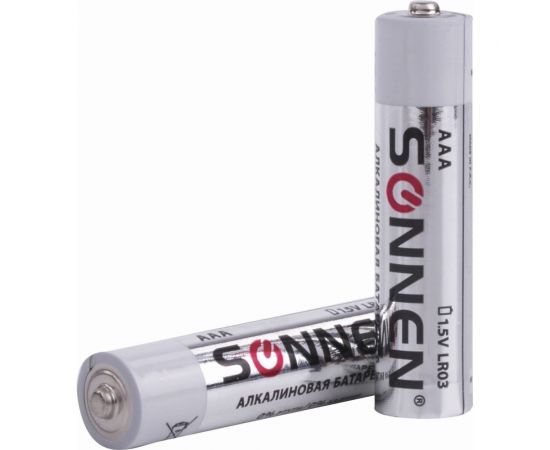 Батарейки SONNEN Alkaline, AAA алкалиновые, 2 шт., в блистере, 451087 – изображение 2