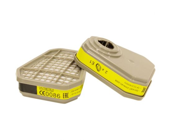 Фильтр для защиты от диоксида серы и других кислых газов и паров, E1 BAIANDA 2 шт 5311 – изображение 2