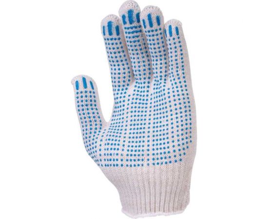 Перчатки FORT х/б с ПВХ белые, 10 класс, 5 нитей 501448214 – изображение 2