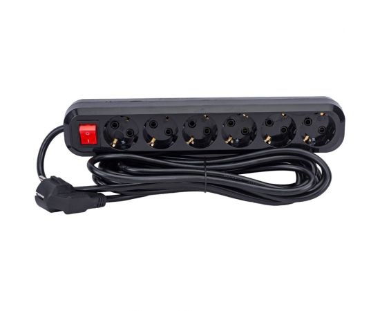 Сетевой фильтр 5bites 5м, 6 розеток, 16A, черный SP6B-350 – изображение 3