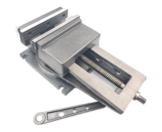 Станочные тиски TORNERI с открытым винтом поворотные L губок 250 мм, серия QB250 045770 – изображение 3