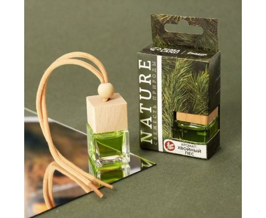 Подвесной ароматизатор в бутылочке LUAZON, размер XXL, Хвойный лес 6861136 – изображение 4