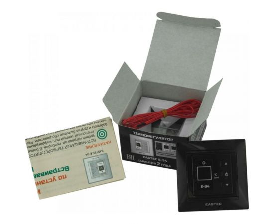 Терморегулятор EASTEC E-34 черный (встраиваемый 3,5 кВт) E-34 black – изображение 4