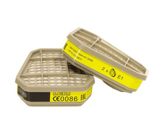 Фильтр для защиты от диоксида серы и других кислых газов и паров, E1 BAIANDA 2 шт 5311 – изображение 4