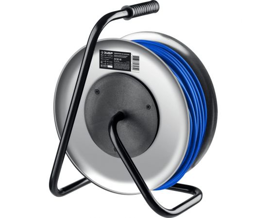 Силовой удлинитель ПВС ЗУБР на стальной катушке 3x2.5 50м 55102-50 – изображение 5
