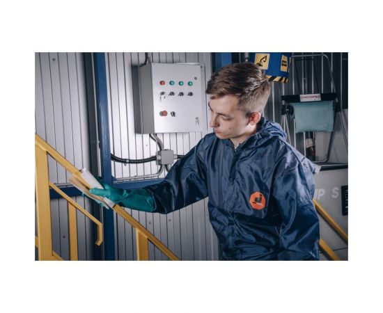 Нитриловые химостойкие перчатки Jeta Safety 80/50, с хлопковым напылением, 0.38 мм, р. 9/l JN711-09-L – изображение 6