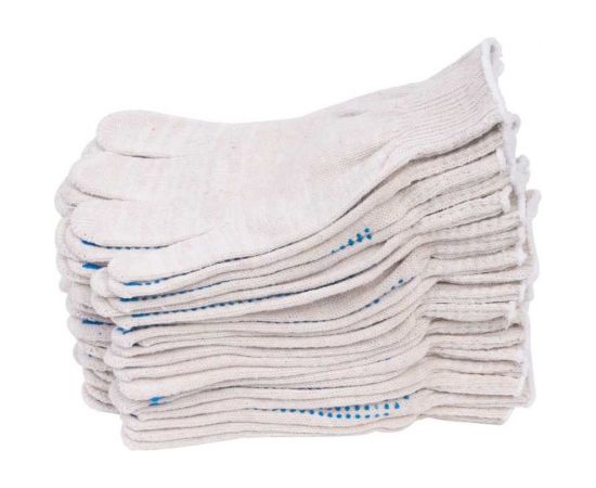 Перчатки FORT х/б с ПВХ белые, 10 класс, 5 нитей 501448214 – изображение 6