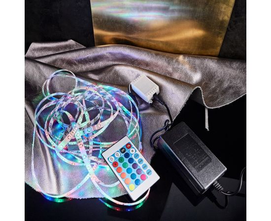 Комплект светодиодной ленты Lamper RGB 5 м IP65 с блоком питания и контроллером 142-402 – изображение 7