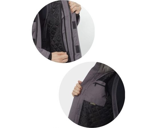 Костюм Эксперт Спецодежда Финикс, серый/темно-серый, зимний, р. 48-50, рост 170-176 6446000031639 – изображение 7