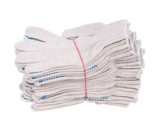 Перчатки FORT х/б с ПВХ белые, 10 класс, 5 нитей 501448214 – изображение 7