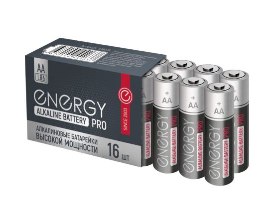 Алкалиновая батарейка ENERGY Pro LR6/16S (АА) 104978 