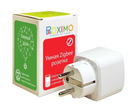 Умная розетка Zigbee Roximo с мониторингом энергопотребления SCT16AZ01 