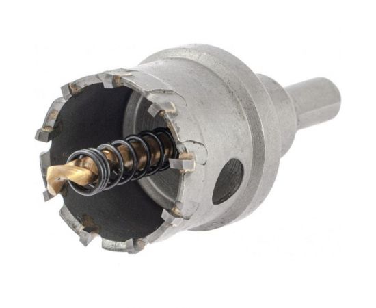 Коронка твердосплавная по металлу 38 мм DENZEL 724012 