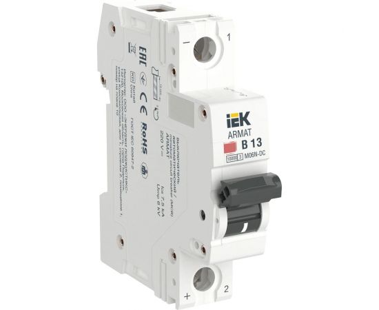 Автоматический выключатель IEK Armat m06n-dc 1p b 13а AR-M06N-1-B013DC 