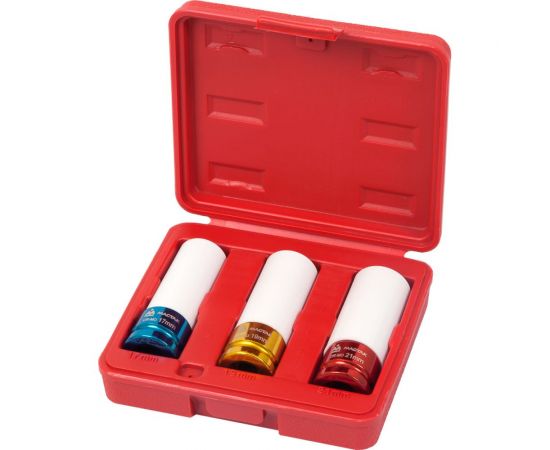 Набор ударных глубоких шестигранных головок МАСТАК 006-43C 