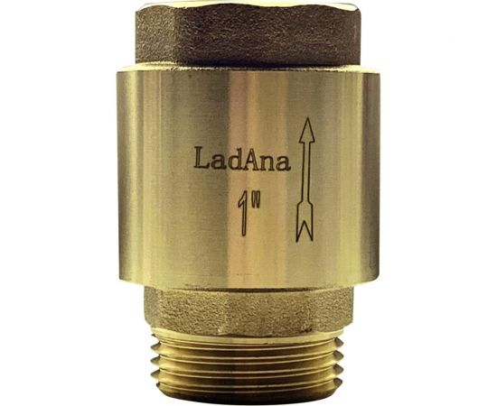 Обратный клапан подпружиненный с латунным сердечником LadAna 1" 100605014 