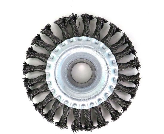 Щетка дисковая жгутовая 125x13x22.2 мм, ворс сталь 0.50 мм EuroBrush 13-012 