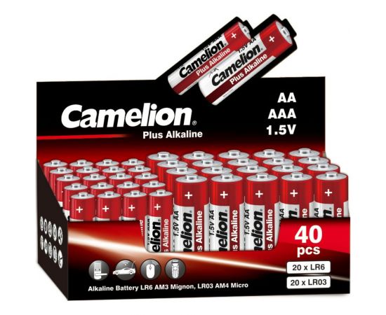Батарейка Camelion Plus Alkaline COMBO40 (20LR6 + 20LR03-CB, 1.5В) 14981 