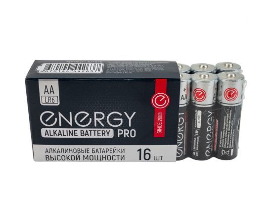 Алкалиновая батарейка ENERGY Pro LR6/16S (АА) 104978 – изображение 2