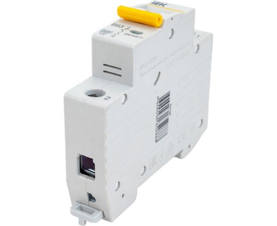 Автоматический выключатель IEK ВА47-60M 1Р 63А 6кА B MVA31-1-063-B – изображение 2