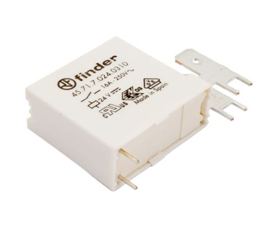 Миниатюрное реле Finder 1но конт. 16а, = 24в чувст. пост. тока, для печат монт. + разъем, 457170240310 – изображение 2