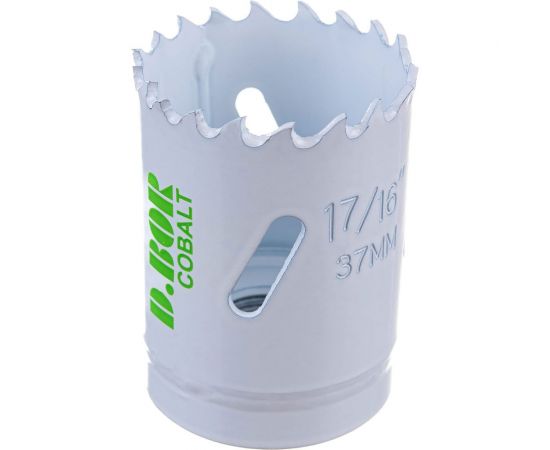 Коронка биметаллическая COBALT M42 37 мм D.BOR D-HS-BIM-CO-38-037 – изображение 2