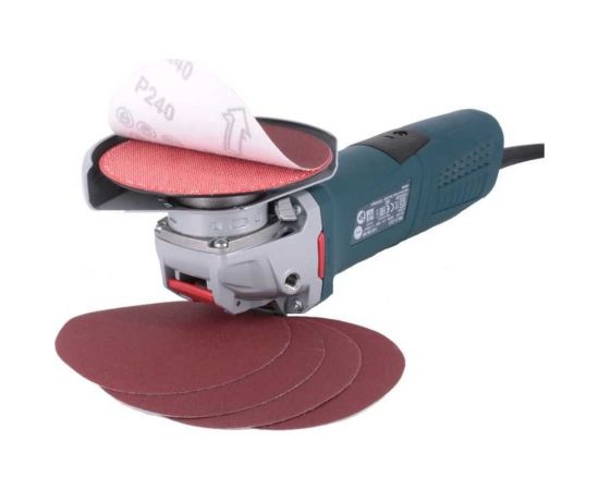 Набор шлифовальных кругов на липучке Р240, 5 шт Альфадиск 5351 – изображение 3