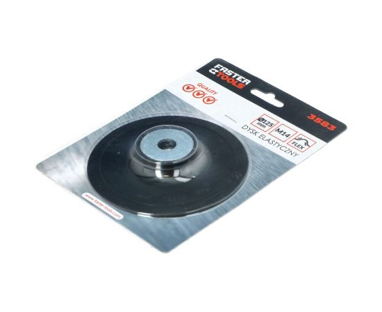 Тарелка опорная пластиковая под круг фибровый 125 мм FASTER TOOLS 3583 – изображение 3