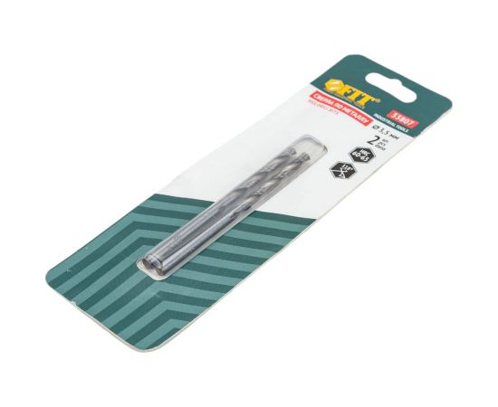 Сверло по металлу HSS полированное в блистере (2 шт; 3.5 мм) FIT IT 33807 – изображение 3