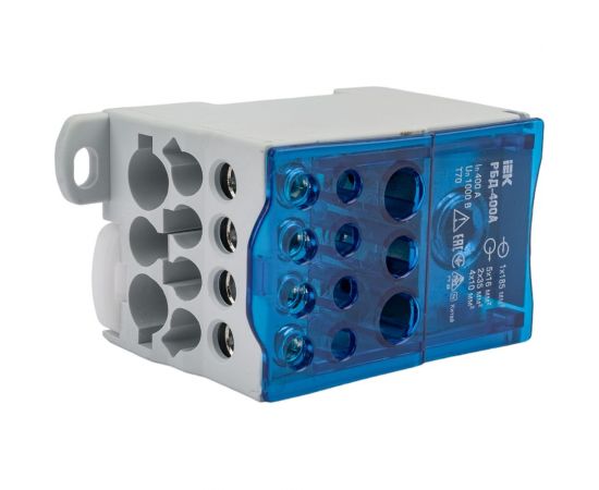 Распределительный блок на DIN-рейку IEK РБД-400А RBD-400 – изображение 3