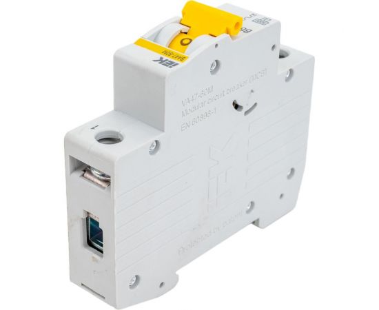 Автоматический выключатель IEK ВА47-60M 1Р 63А 6кА B MVA31-1-063-B – изображение 3