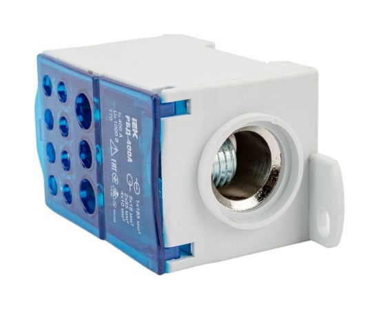 Распределительный блок на DIN-рейку IEK РБД-400А RBD-400 – изображение 4