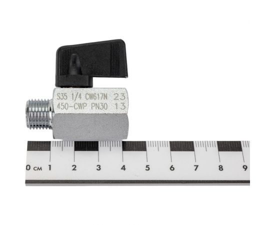 Шаровой кран RUB серия NAPOLI (S.35), 1/4 DN10 PN30, ВР-НР, флажок S35BM0 – изображение 4