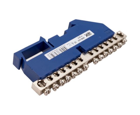 Шина IEK n "ноль" на din-изоляторе с никелевым покрытием шни-6x9-14-д-с YNN10-14-D-K07-N – изображение 4