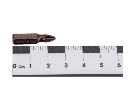 Бита DELUXE (2 шт; PZ2; 25 мм; S2+Bronze+AntiSlip) Pobedit 2616921 – изображение 4