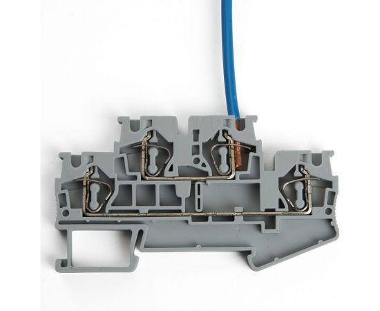 Самозажимной 4-проводной проходной зажим STEKKER 2 уровня ЗНИ - 4.0, JXB ST 4, серый LD555-1-40 39968 – изображение 6