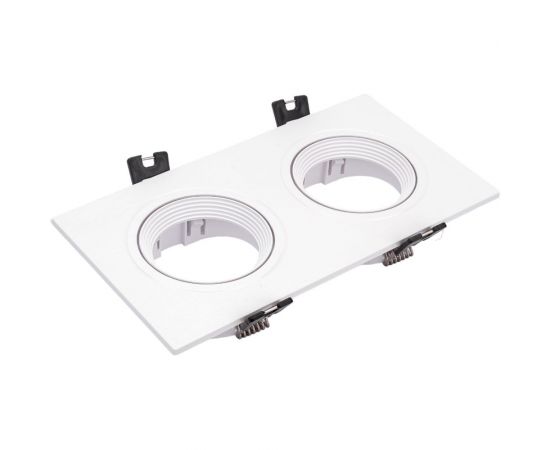 Встраиваемый декоративный светильник ЭРА KL922 WH MR16/GU5.3 белый, пластиковый Б0054375 – изображение 7