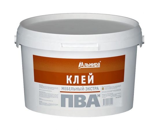 Клей ПВА Альмира мебельный- экстра Альмира 1 кг 00-00000387 