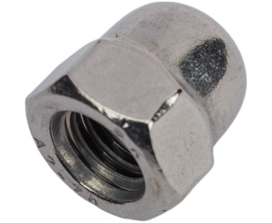 Нержавеющая колпачковая гайка KREPFIELD М8, DIN 1587, А2, 50 шт. 1587A2ГАЙКАМ8-50 