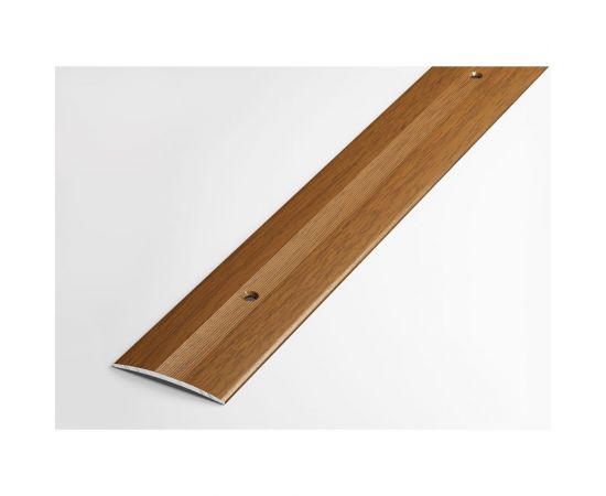 Порог прямой алюминиевый декоративный (37 мм, 1,35 м, Орех) ЛУКА 00000001771 