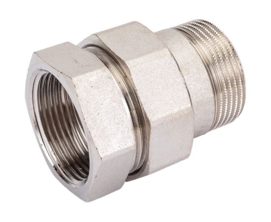 Разъемное соединение ""американка"" STOUT Sft-0045-000114 вн, никелированное, уплотнение под гайкой по плоскости, 1” 1/4 RG008Q1DK04A62 