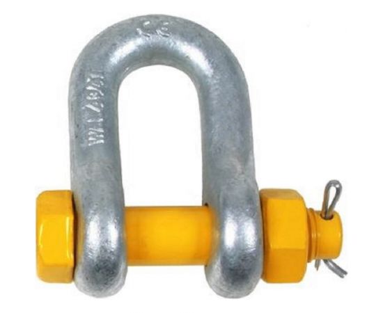 Такелажная прямая скоба со шплинтом HAKLIFT грузоподъемность 13,5 т SAK135SLBP 